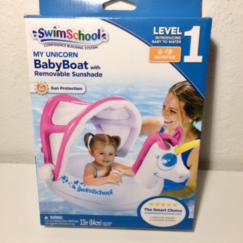 Unicorn Baby Float with Sunshade